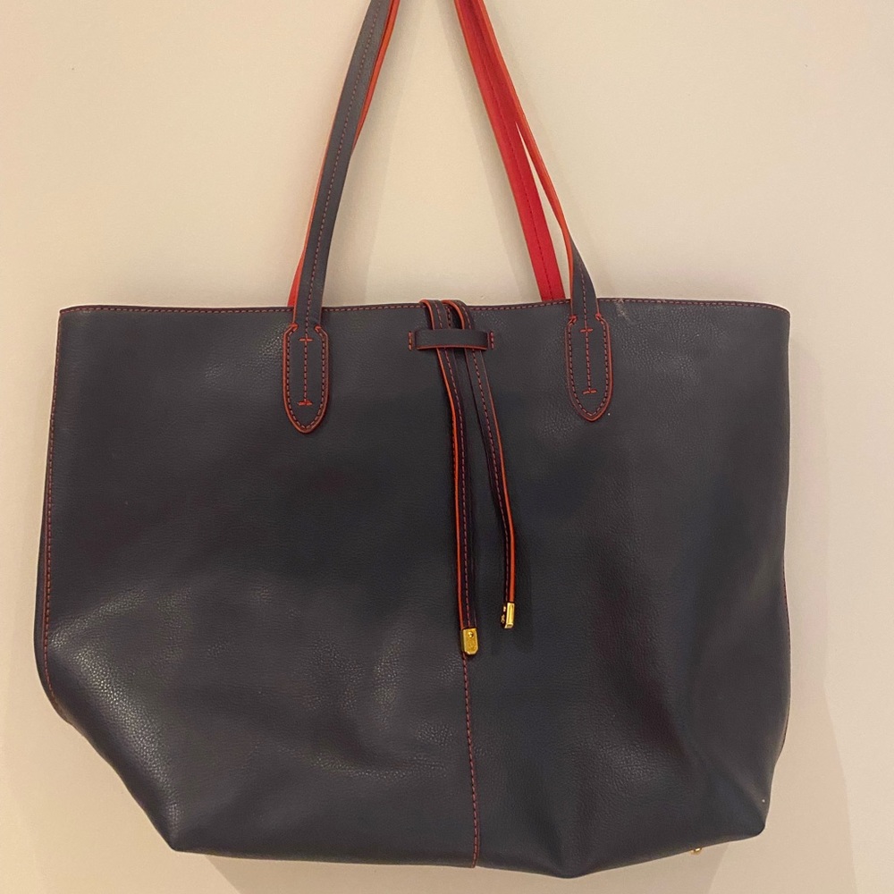 Ralph Lauren Navy and Red tote bag